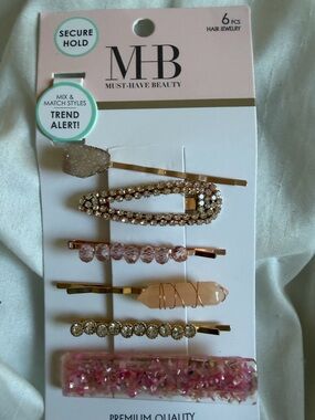New hair clip set- 6 Pack